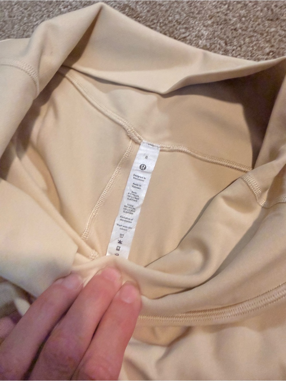 lululemon athletica Neutral Cream Capri Leggings - Picture 4 of 8